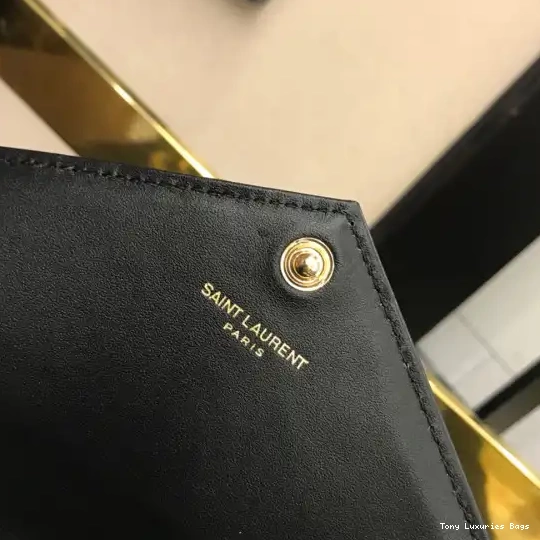 Tony Luxuries CHAIN MATELASSÉ WALLET YSL CASSANDRE 0706